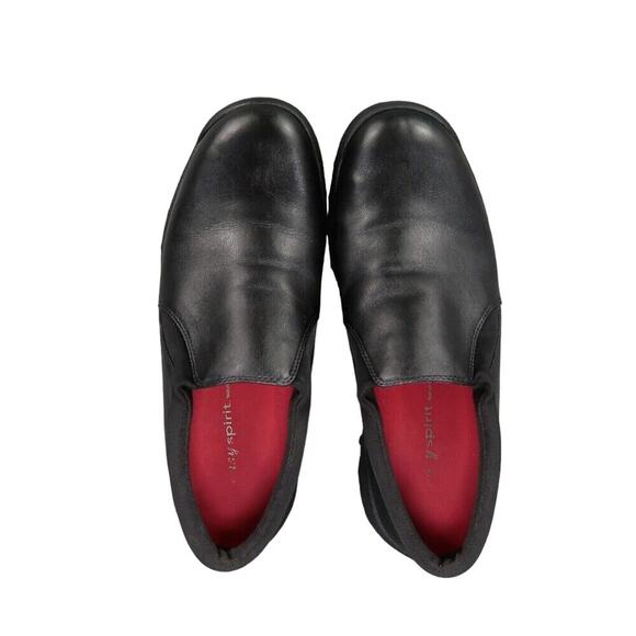 Easy Spirit Shoes Womens 6.5 Slip On Casual Moc Leather Black Comfort Work Walk - Picture 6 of 13